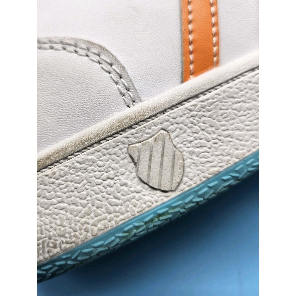 K-Swiss Classic Men's Hi-Top White Sneakers Shoes Size 5.5 Rainbow - Picture 11 of 11